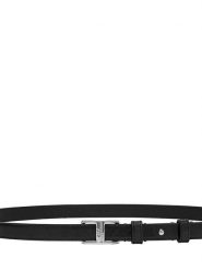 Liebeskind Berlin Skórzany pasek w kolorze czarnym - dł. 85 cm rozmiar: onesize. Czarne paski Liebeskind Berlin, bez wzorów, z materiału. Za 166.88 zł.