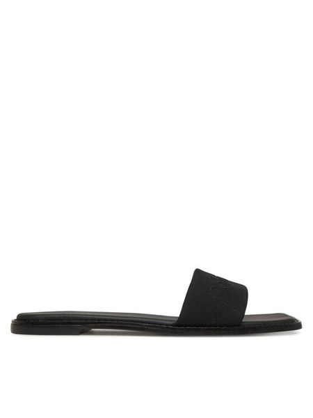 Calvin Klein Klapki Flat Slide - He HW0HW02378 Czarny. Czarne klapki Calvin Klein, bez wzorów, z materiału, bez obcasa, bez zapięcia. Za 239.99 zł.