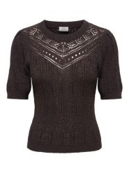 JDY Sweter "Desha" w kolorze brązowym rozmiar: M. Brązowe swetry JDY, m, bez wzorów, bez ramiączek. Za 89.95 zł.