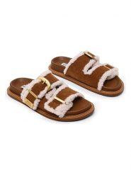 Steve Madden Klapki w kolorze jasnobrązowym rozmiar: 39. Brązowe klapki Steve Madden, bez wzorów, klasyczne, z otwartym noskiem, bez obcasa, bez zapięcia. Za 239.95 zł.