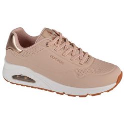 Buty do chodzenia damskie Skechers Uno Shimmer Away. Czerwone buty do biegania Skechers, bez wzorów, z materiału, bez zapięcia, do biegania. Za 475.00 zł.