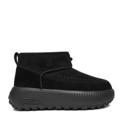 Śniegowce Roxy. Czarne śniegowce Roxy, bez wzorów, bez zapięcia. Za 249.99 zł.