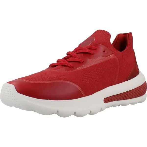 Buty GEOX D46MDB 0AS22 Czerwony. Czerwone buty trekkingowe Geox, z syntetyku, bez zapięcia. Za 320.99 zł.
