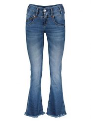 Herrlicher Dżinsy - Slim fit - w kolorze niebieskim rozmiar: W24. Niebieskie jeansy Herrlicher, z aplikacjami, ze skóry. Za 114.71 zł.