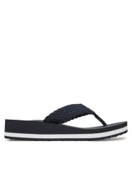Tommy Hilfiger Japonki FW0FW08737 Granatowy. Niebieskie japonki Tommy Hilfiger, bez wzorów, z materiału. Za 199.99 zł.