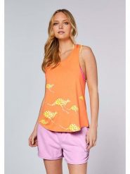 Chiemsee Top w kolorze pomarańczowym rozmiar: XL. Pomarańczowe topy sportowe Chiemsee, xl, bez wzorów, z bawełny. Za 85.95 zł.