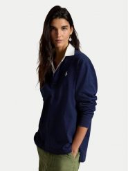 Polo Ralph Lauren Sweter 211B17797001 Granatowy Regular Fit. Niebieskie swetry Polo Ralph Lauren, l, bez wzorów, z bawełny, bez ramiączek. Za 859.99 zł.