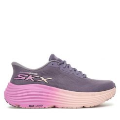 Buty do biegania Skechers. Fioletowe buty do biegania Skechers, bez wzorów, bez zapięcia, do biegania. Za 379.99 zł.