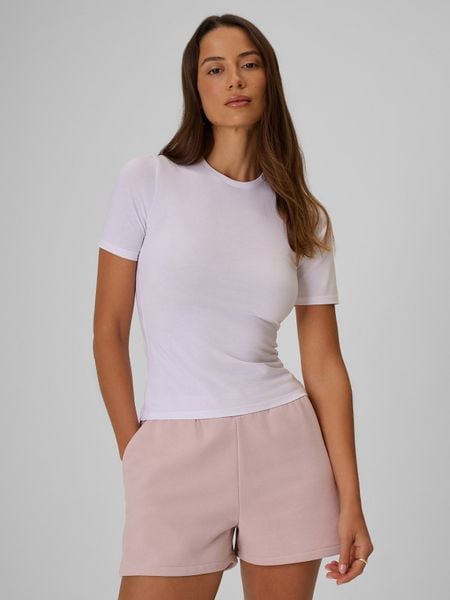 4F T-shirt slim gładki damski - biały XS. Białe t-shirty 4f, xs, bez wzorów, z materiału, bez kołnierzyka, bez ramiączek. W wyprzedaży za 29.99 zł.