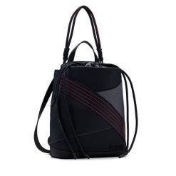 Plecak Desigual. Czarne plecaki Desigual, bez wzorów, bez dodatków. Za 219.99 zł.