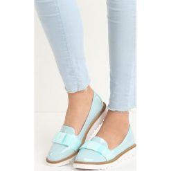 Niebieskie Mokasyny Mabel. Mokasyny marki Born2be. Za 39.99 zł.