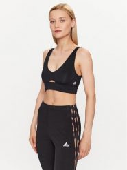 Adidas Biustonosz sportowy HZ1526 Czarny. Czarne biustonosze sportowe adidas, bez wzorów. Za 129.99 zł.