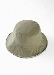 Kapelusz rybaczka z bawełny. Zielone kapelusze bonprix, na lato, bez wzorów, z bawełny. Za 47.99 zł.