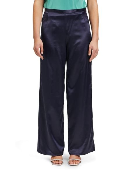 Vera Mont Spodnie w kolorze granatowym rozmiar: 44. Niebieskie spodnie materiałowe Vera Mont, bez wzorów, z materiału. Za 109.26 zł.