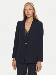 Maryley Marynarka 24IB187/M05 Granatowy Regular Fit. Niebieskie marynarki i żakiety Maryley, m, bez wzorów, z syntetyku, bez ramiączek. Za 279.99 zł.