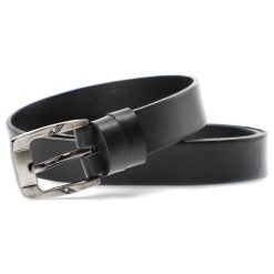 Czarny Elegancki Pasek Damski Armodo. Czarne paski Armodo, bez wzorów, z jeansu, biznesowe. Za 71.99 zł.
