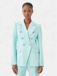 Maryley Marynarka 26EB139/43AC Turkusowy Regular Fit. Niebieskie marynarki i żakiety Maryley, xl, bez wzorów, z syntetyku, bez ramiączek. Za 579.99 zł.