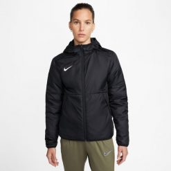 Kurtka Kobieta Nike Park 20 Repel czarny. Białe kurtki Nike, l, bez wzorów, z materiału, sportowe, bez kaptura. Za 347.90 zł.