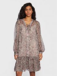 Guess Sukienka codzienna W3RK01 WDW52 Beżowy Regular Fit. Brązowe sukienki Guess, na co dzień, s, z aplikacjami, z syntetyku, bez kołnierzyka, bez ramiączek, proste. Za 319.99 zł.