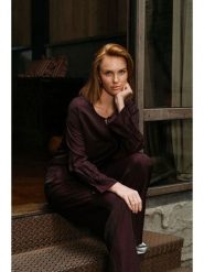 &Co Woman Bluzka "Melina" w kolorze bordowym rozmiar: XL. Czerwone bluzki &Co Woman, xl, bez wzorów, bez kołnierzyka, bez ramiączek. Za 230.99 zł.