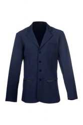 Kurtka konkursowa HKM Mike. Niebieskie kurtki HKM, bez wzorów, z materiału, eleganckie, bez kaptura. Za 585.00 zł.