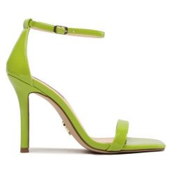 Sandały Steve Madden. Zielone sandały Steve Madden, bez wzorów, bez obcasa, na szpilce, bez zapięcia. Za 519.99 zł.