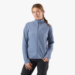 Bluza polarowa turystyka damska Swedemount Stryn Fleece szybkoschnąca. Szare bluzy bez kaptura SWEDEMOUNT, na zimę, bez wzorów, z polaru, narciarskie. Za 169.99 zł.