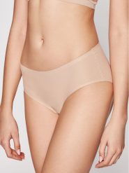 Chantelle Figi klasyczne Soft Stretch C26440 Beżowy. Brązowe figi Chantelle, bez wzorów, z syntetyku. Za 59.99 zł.