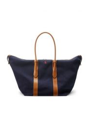 Polo Ralph Lauren Torebka 428907518002 Granatowy. Niebieskie shopper bag Polo Ralph Lauren, bez wzorów, z materiału, bez dodatków. Za 2,699.00 zł.