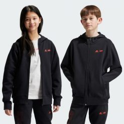 Bluza z kapturem Star Wars adidas Z.N.E. Full-Zip. Czarne bluzy adidas, bez wzorów, retro, bez ramiączek, z kapturem. Za 379.00 zł.