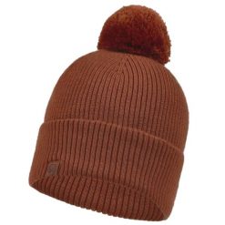 Czapka dla dorosłych Buff Lifestyle Adult Knitted Hat TIM Merino. Brązowe czapki zimowe Buff, bez wzorów, sportowe. Za 179.99 zł.