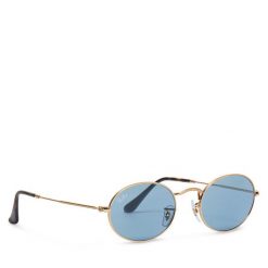 Okulary przeciwsłoneczne Ray-Ban. Niebieskie okulary przeciwsłoneczne Ray-Ban, bez wzorów. Za 519.99 zł.