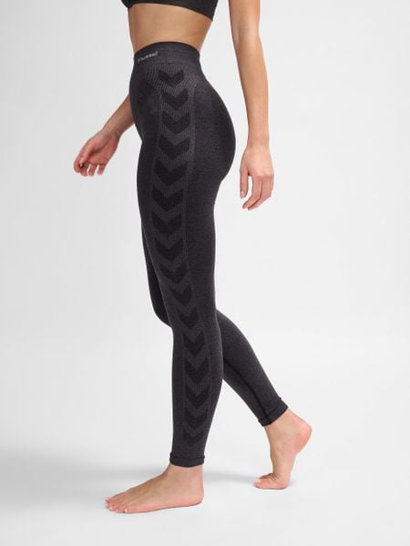 Rajstopy damskie Hummel hmlci mid waist. Czarne rajstopy Hummel, bez wzorów, z materiału. Za 170.50 zł.