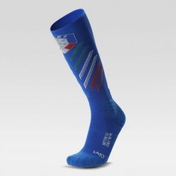 Skarpety narciarskie dla dorosłych UYN Natyon 3.0 Ski Socks Italy. Niebieskie skarpetki Uyn, bez wzorów. Za 169.99 zł.