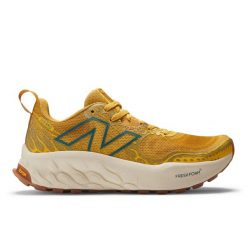 Buty - trail - damskie - hierro v8, fresh foam x - imbir cytryna. Żółte buty do biegania New Balance, bez wzorów, z materiału, bez zapięcia, do biegania. Za 770.40 zł.