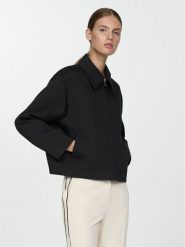 Mango Kurtka przejściowa You 77074021 Czarny Loose Fit. Czarne kurtki Mango, s, bez wzorów, z syntetyku, bez kaptura. Za 139.99 zł.