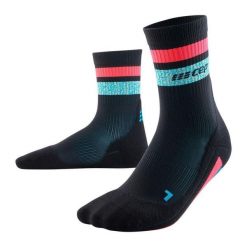 Skarpety kompresyjne damskie sportowe CEP Miami Vibes 80's krótkie. Czarne skarpetki CEP, bez wzorów. Za 74.00 zł.