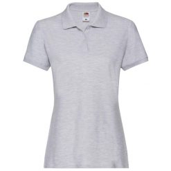 Damska Koszulka Polo Premium Heather. Szare t-shirty sportowe fruit of the loom, xs, bez wzorów, bez ramiączek. Za 67.99 zł.