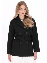 Schmuddelwedda Trencz w kolorze czarnym rozmiar: XXL. Czarne płaszcze Schmuddelwedda, xxl, bez wzorów, z tkaniny, bez kaptura. Za 347.99 zł.