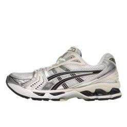 Buty do chodzenia dla dorosłych ASICS Gel-Kayano 14 White Midnight. Szare buty treningowe ASICS, bez wzorów, z materiału, bez zapięcia, do biegania, asics gel kayano. Za 1,439.93 zł.