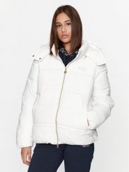 EA7 Emporio Armani Kurtka puchowa 6RTB09 TNDAZ 0101 Biały Regular Fit. Białe kurtki EA7 Emporio Armani, na zimę, s, bez wzorów, z puchu, bez kaptura. Za 669.99 zł.