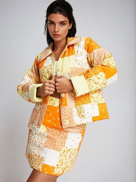 Monki Kurtka przejściowa w kolorze pomarańczowym rozmiar: XS. Pomarańczowe kurtki Monki, xs, bez wzorów, bez kaptura. Za 82.99 zł.