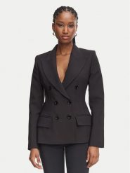Elisabetta Franchi Marynarka GI-257-66E2-V690 Czarny Slim Fit. Czarne marynarki i żakiety Elisabetta Franchi, bez wzorów, z syntetyku, bez ramiączek. Za 2,949.00 zł.