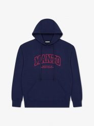 MANTO bluza z kapturem VARSITY 26 granatowa. Niebieskie bluzy MANTO, m, bez wzorów, z bawełny, bez ramiączek, z kapturem. Za 249.00 zł.