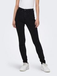 ONLY Dżinsy "Rose" - Skinny fit - w kolorze czarnym rozmiar: XS/L32. Czarne jeansy ONLY, l, bez wzorów, klasyczne, z podwyższonym stanem. Za 57.06 zł.