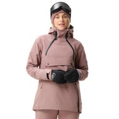Damska kurtka narciarska Colourwear W Cake Anorak 2.0. Brązowe kurtki narciarskie Colourwear, na zimę, bez wzorów, bez kaptura, narciarskie. W wyprzedaży za 1,150.50 zł.