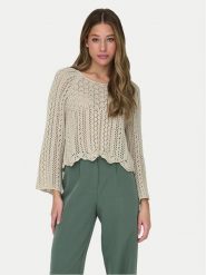 ONLY Sweter Nola 15233173 Szary Regular Fit. Szare swetry ONLY, s, bez wzorów, z syntetyku, bez ramiączek. Za 89.99 zł.