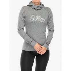 Bluza termoaktywna damska Odlo Active Warm Originals BL Top Facemask LS. Szare bielizna termoaktywna damska ODLO, na zimę, bez wzorów, bez kaptura, narciarskie. Za 277.99 zł.