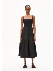 Armedangels Sukienka "Hetmalaa" w kolorze czarnym rozmiar: XL. Czarne sukienki ARMEDANGELS, xl, bez wzorów, z bawełny, bez kołnierzyka, bez ramiączek, maxi, rozkloszowane. Za 328.65 zł.