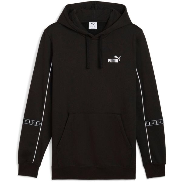 Bluza z kapturem Puma Ess Tape Layout Hoodie. Czarne bluzy Puma, xs, bez wzorów, z bawełny, bez ramiączek, z kapturem. Za 290.00 zł.